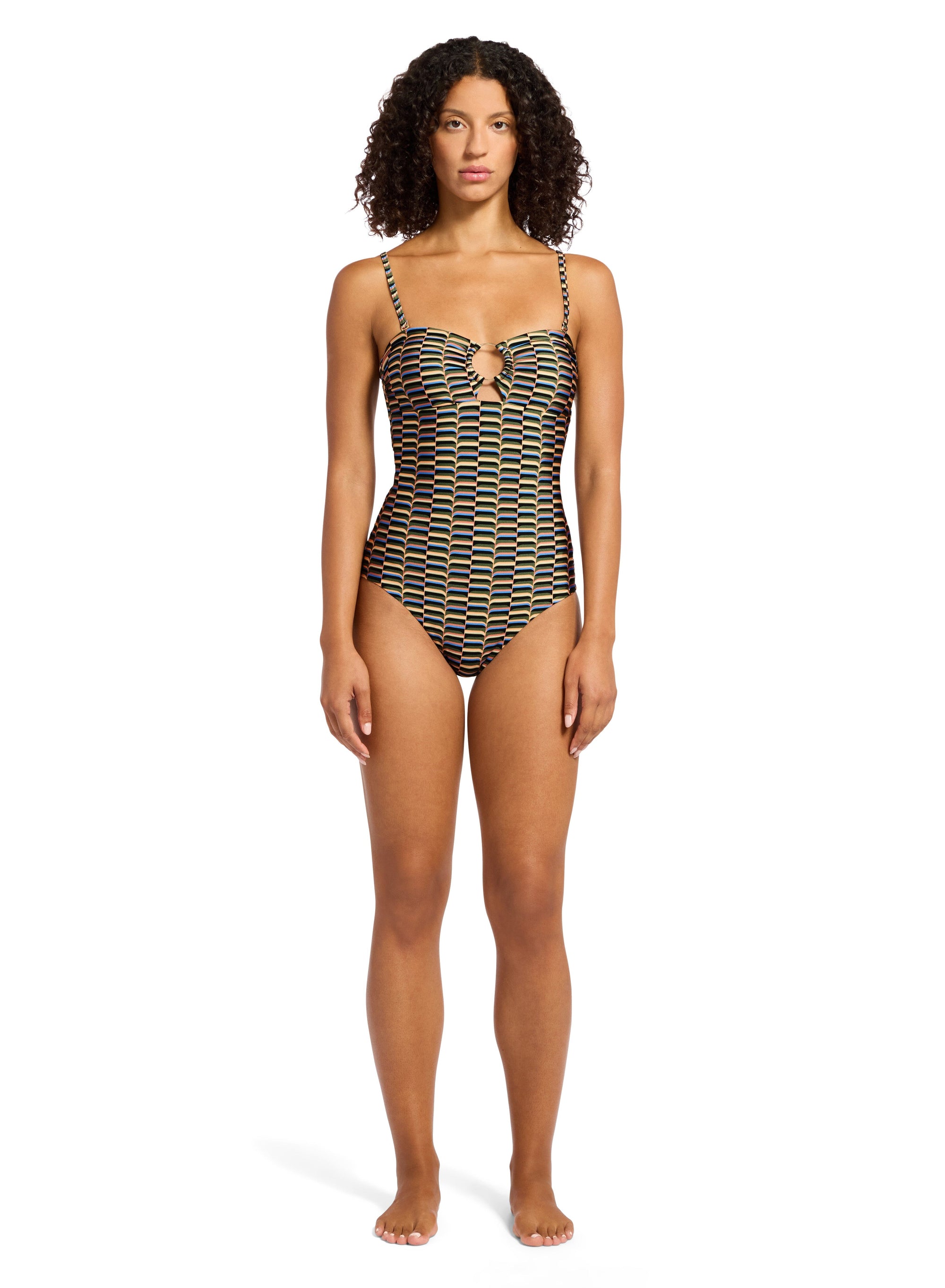 URBAN GEO BANDEAU 1PCE SWIM 1PC JETS 