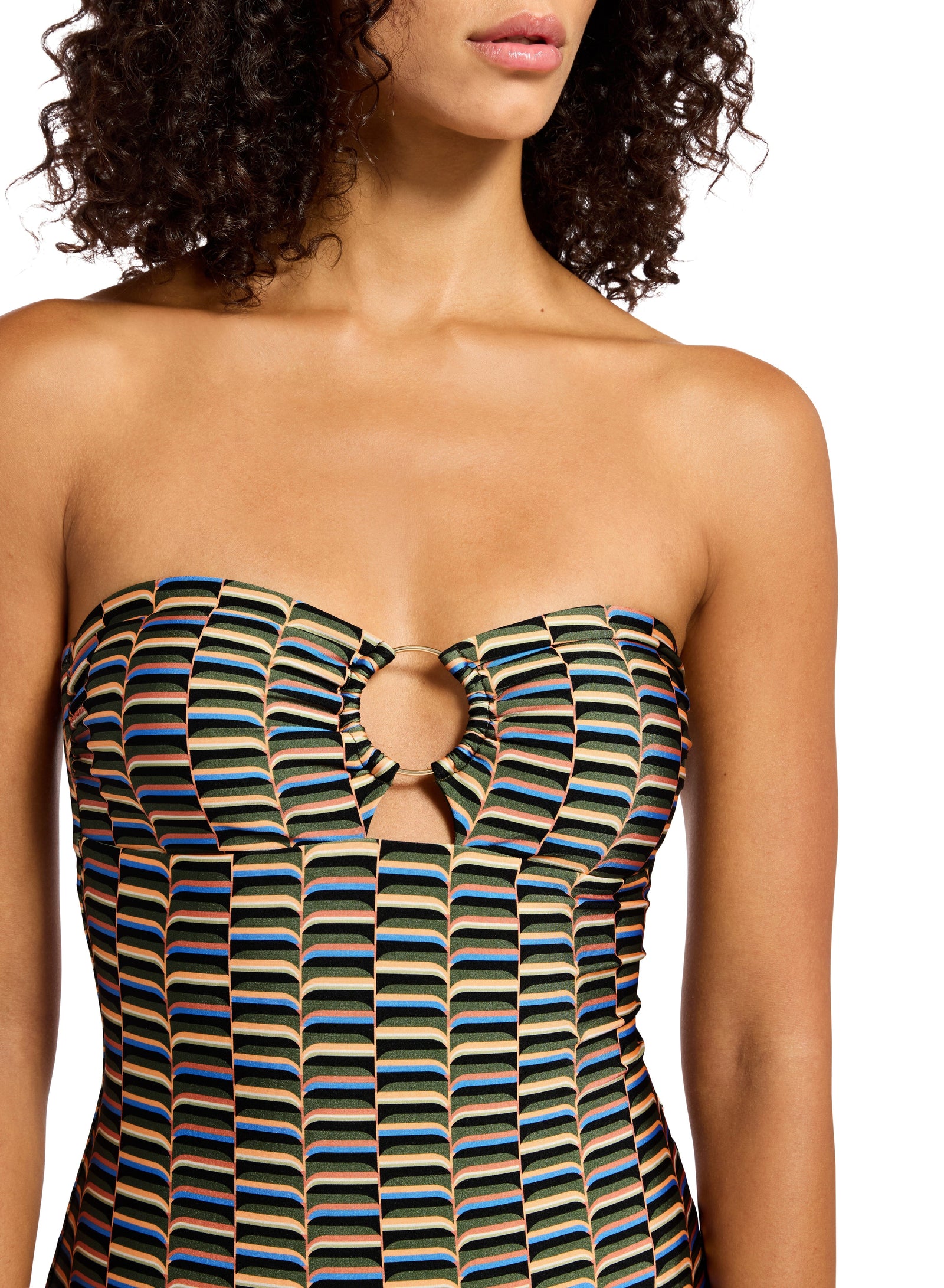 URBAN GEO BANDEAU 1PCE SWIM 1PC JETS 