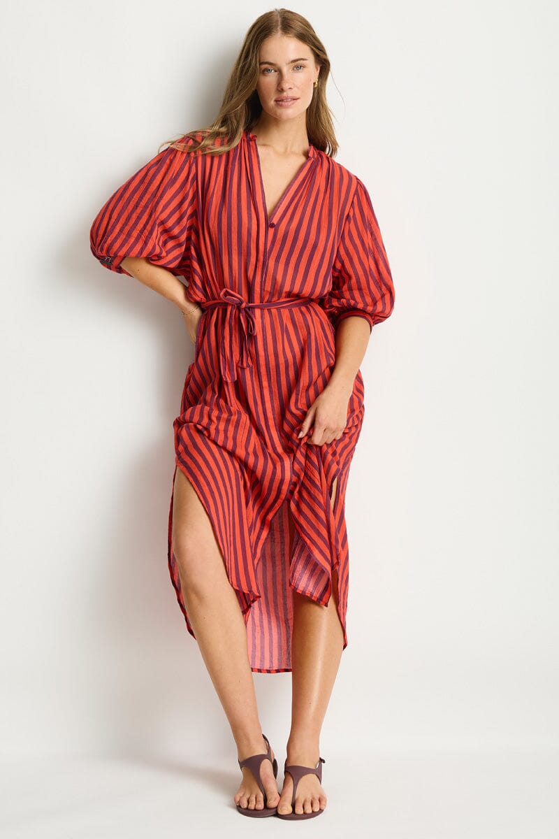 Vacay Boho Long Shirt Dress OVERSWIM SEA LEVEL 
