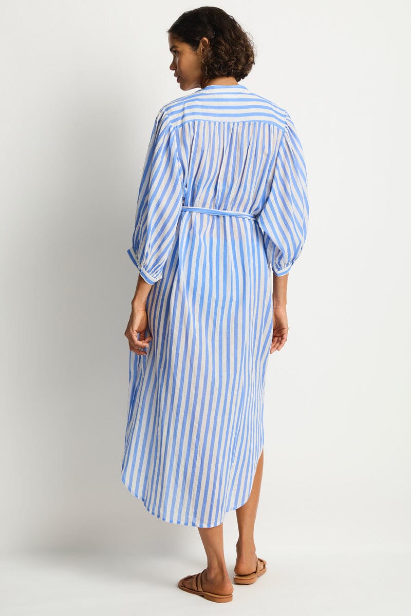 Vacay Boho Long Shirt Dress OVERSWIM SEA LEVEL 