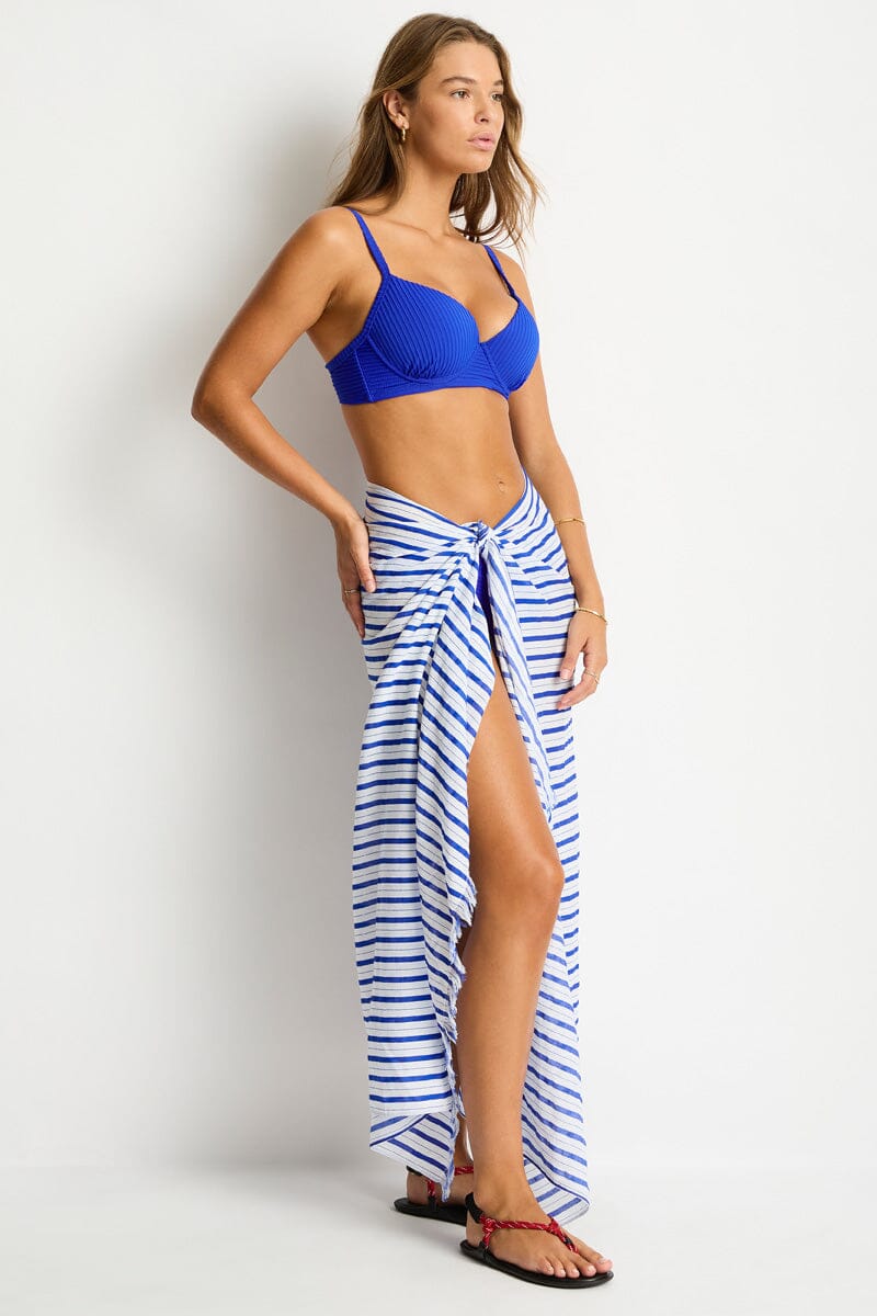 Vacay Long Sarong SARONG SEA LEVEL OS BLUE 