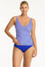 Varsity Cross Front Multifit Singlet Top SWIM SINGLET SEA LEVEL 