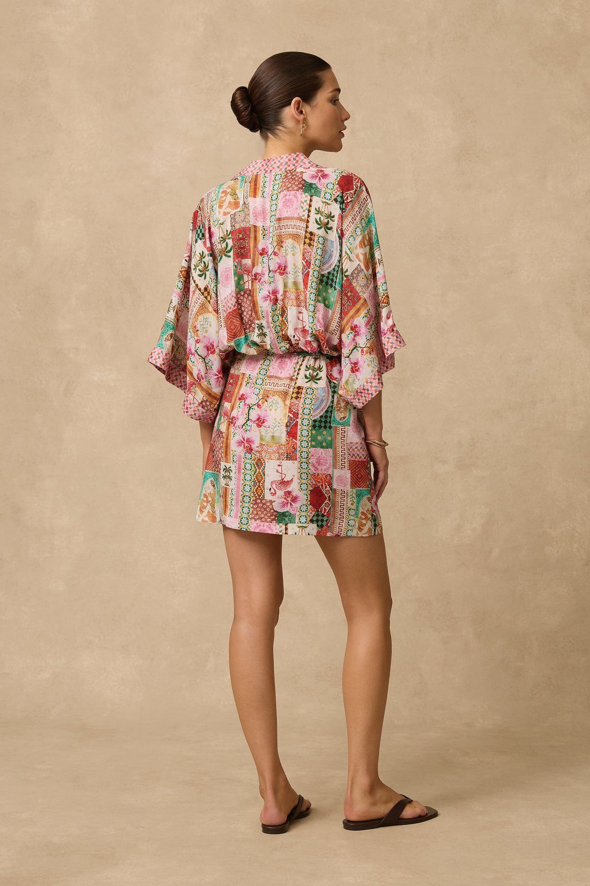 Virgo Kimono Mini Dress CLOTHING MONTE AND LOU 
