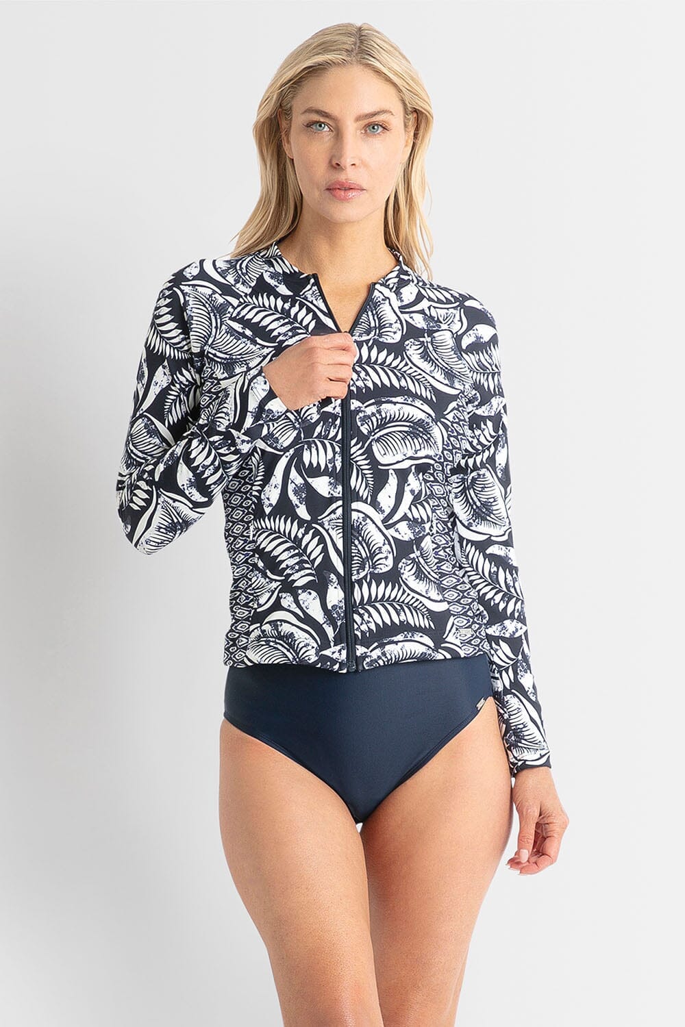 Waterloo Active Rash Vest SUN PROTECTION JANTZEN 10 NAVY 