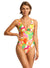 Wonderland Twist Front One Piece SWIM 1PC SEAFOLLY 10 FUCHSIA ROSE 