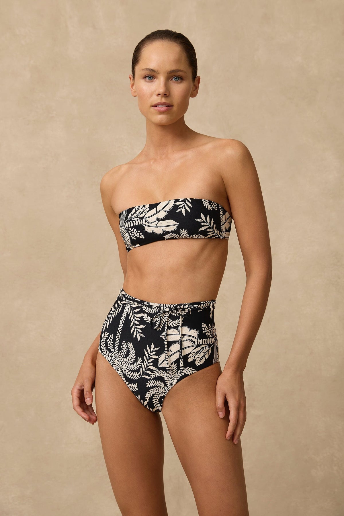 Yaz High Waist Belted Retro Pant SWIM PANT MONTE AND LOU 