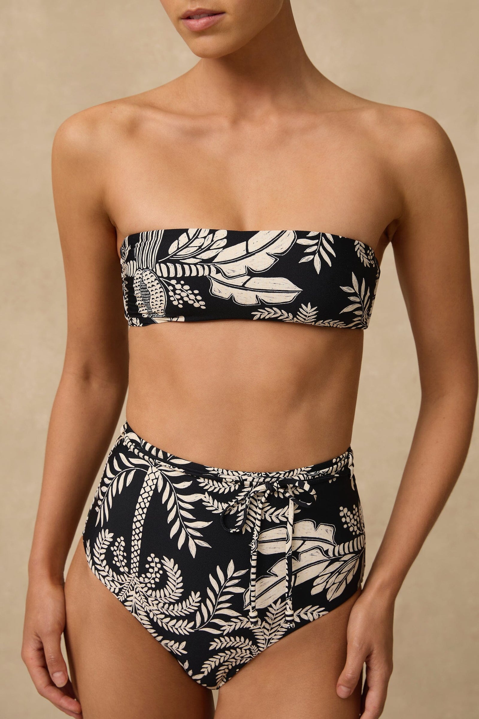 Yaz High Waist Belted Retro Pant SWIM PANT MONTE AND LOU 8 PRINT 