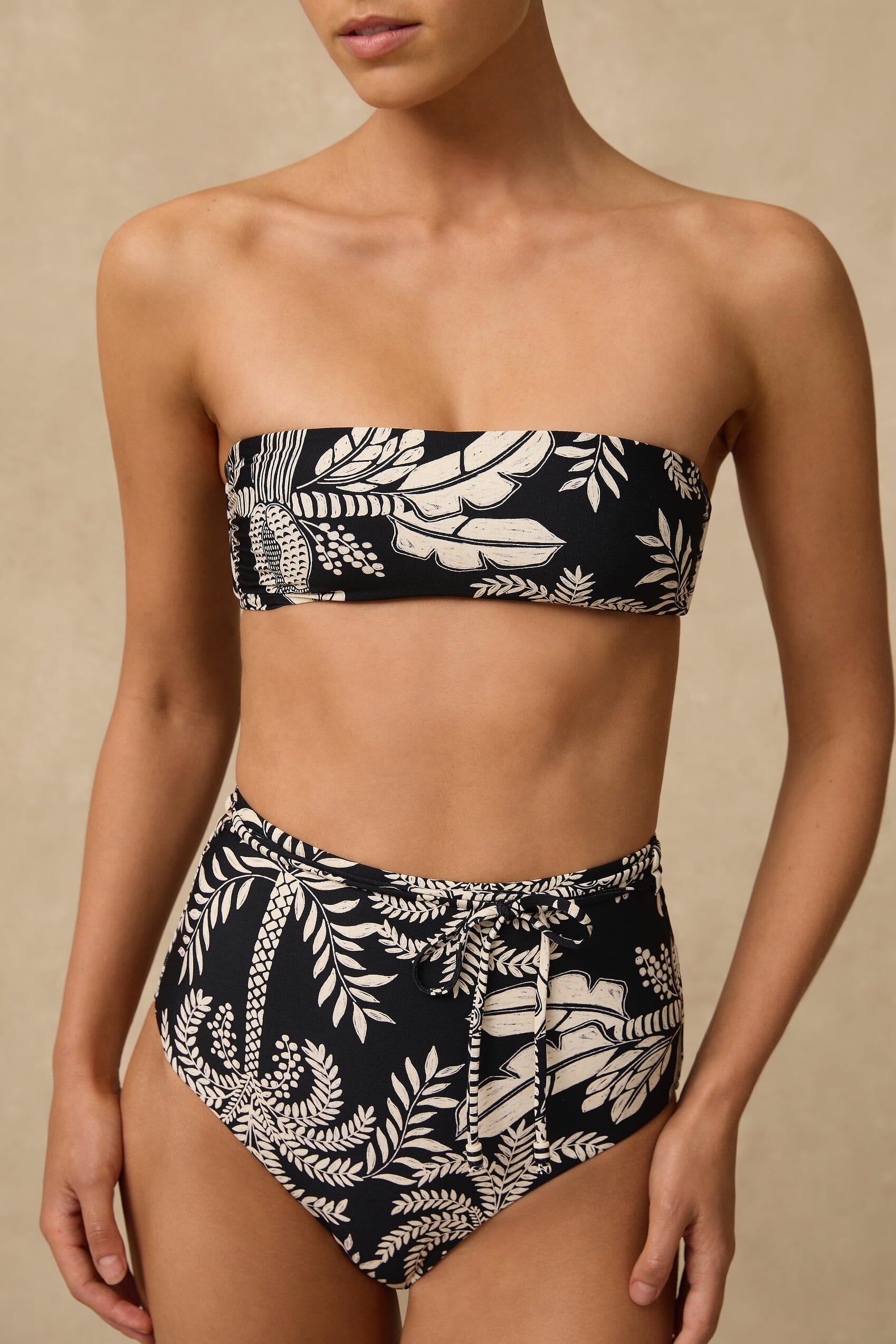 Yaz High Waist Belted Retro Pant SWIM PANT MONTE AND LOU 8 PRINT 