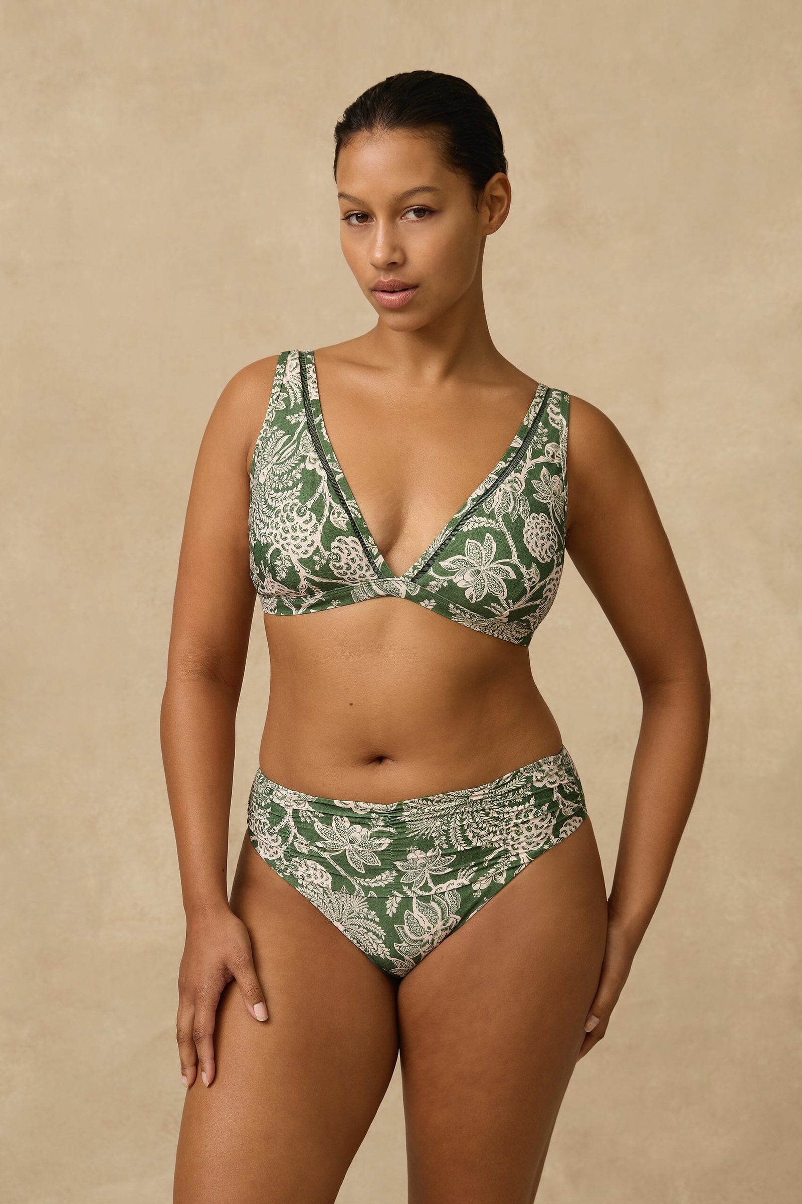 Zeni Mid Rise Ruched Pant SWIM PANT MONTE AND LOU 