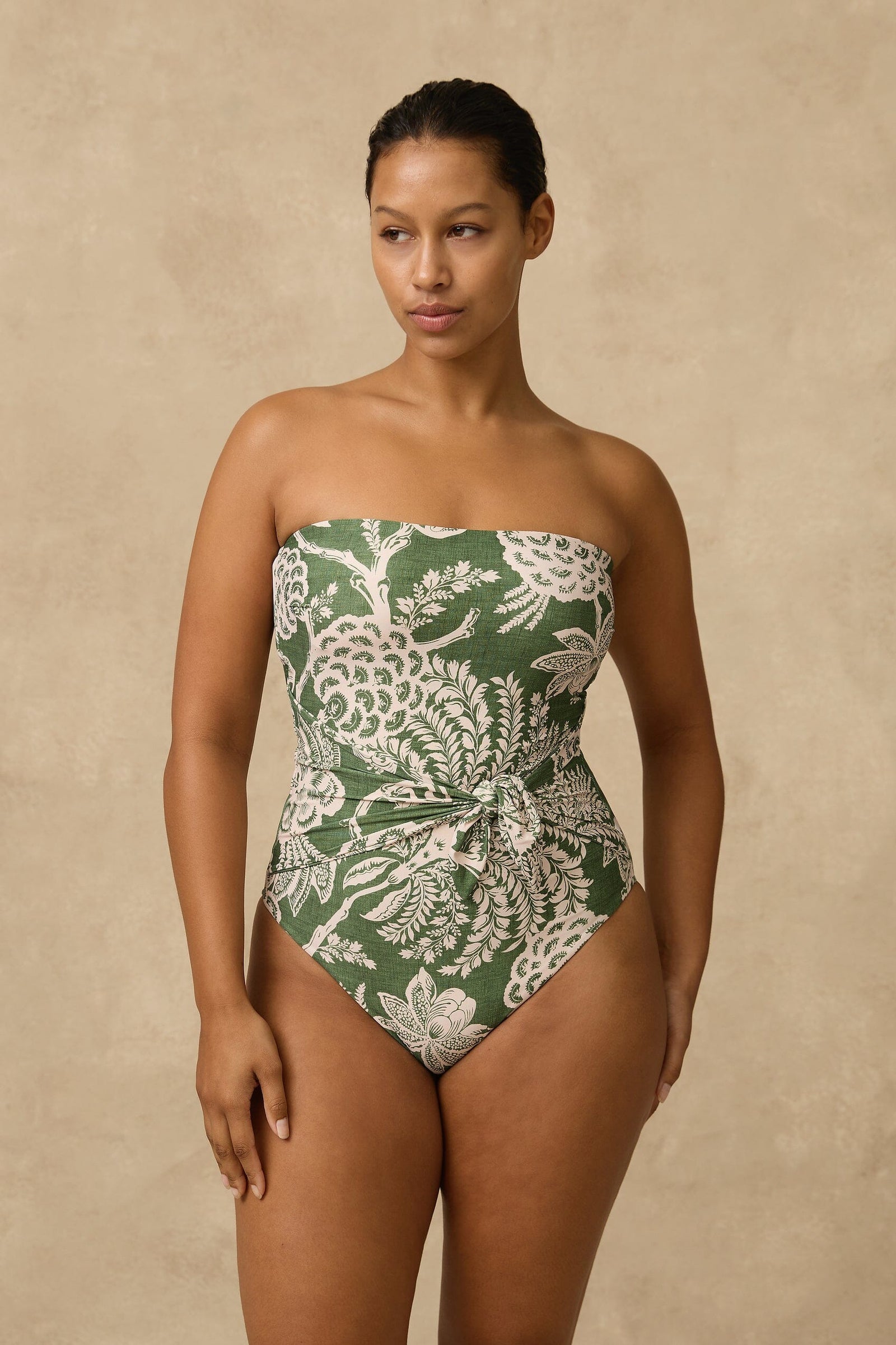 Zeni Scarf Tie Bandeau One Piece SWIM 1PC MONTE AND LOU 