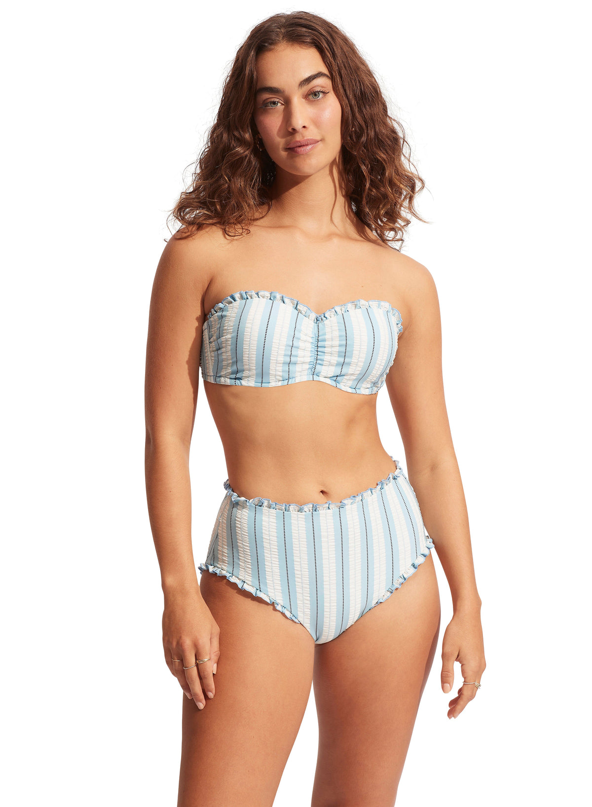 Cabana High Waisted Pant SWIM PANT SEAFOLLY 8 Powder Blue 