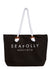 Carried Away Ship Sail Tote BAGS SEAFOLLY OS BLACK 