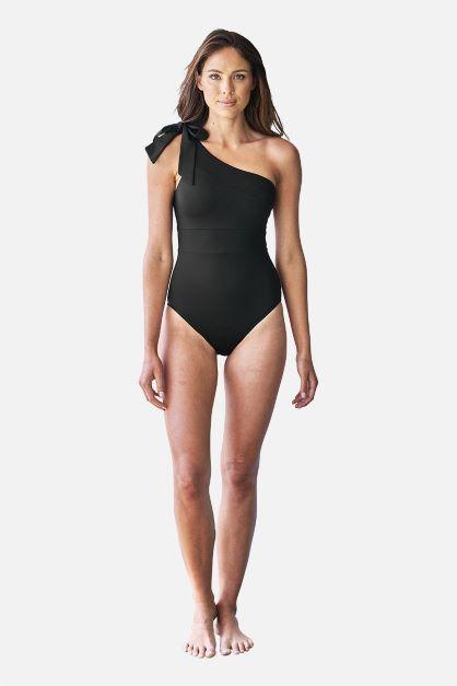 Classic One Shoulder One Piece SWIM 1PC UNE PIECE 10 BLACK 