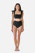 Classic Square Neck Bikini Bralette SWIM TOP UNE PIECE 8 BLACK 