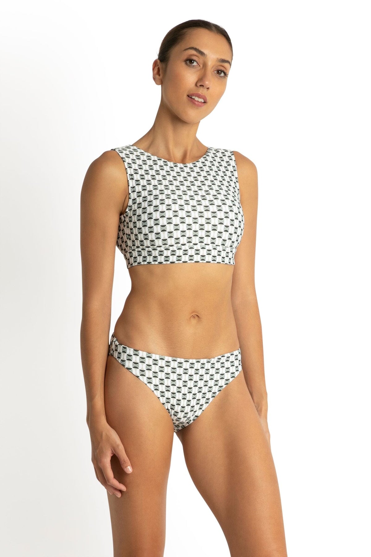 Crete Mastectomy Crop SWIM TOP SUNSEEKER 8 FOREST 