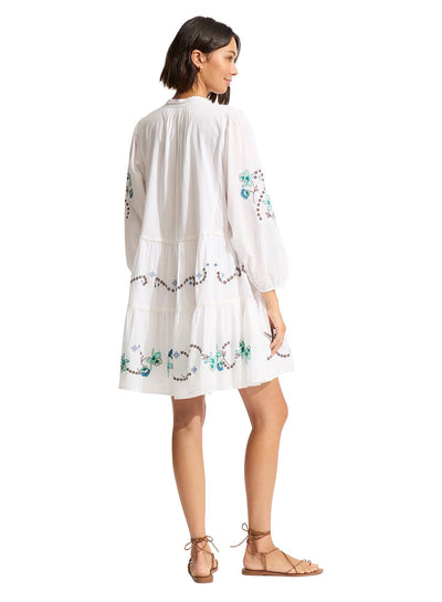 Eden Embroidery Tier Dress CLOTHING SEAFOLLY