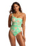 Eden One Shoulder One Piece SWIM 1PC SEAFOLLY 8 MINT 