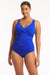 Essentials Cross Front Multifit One Piece SWIM 1PC SEA LEVEL 10 Cobalt 