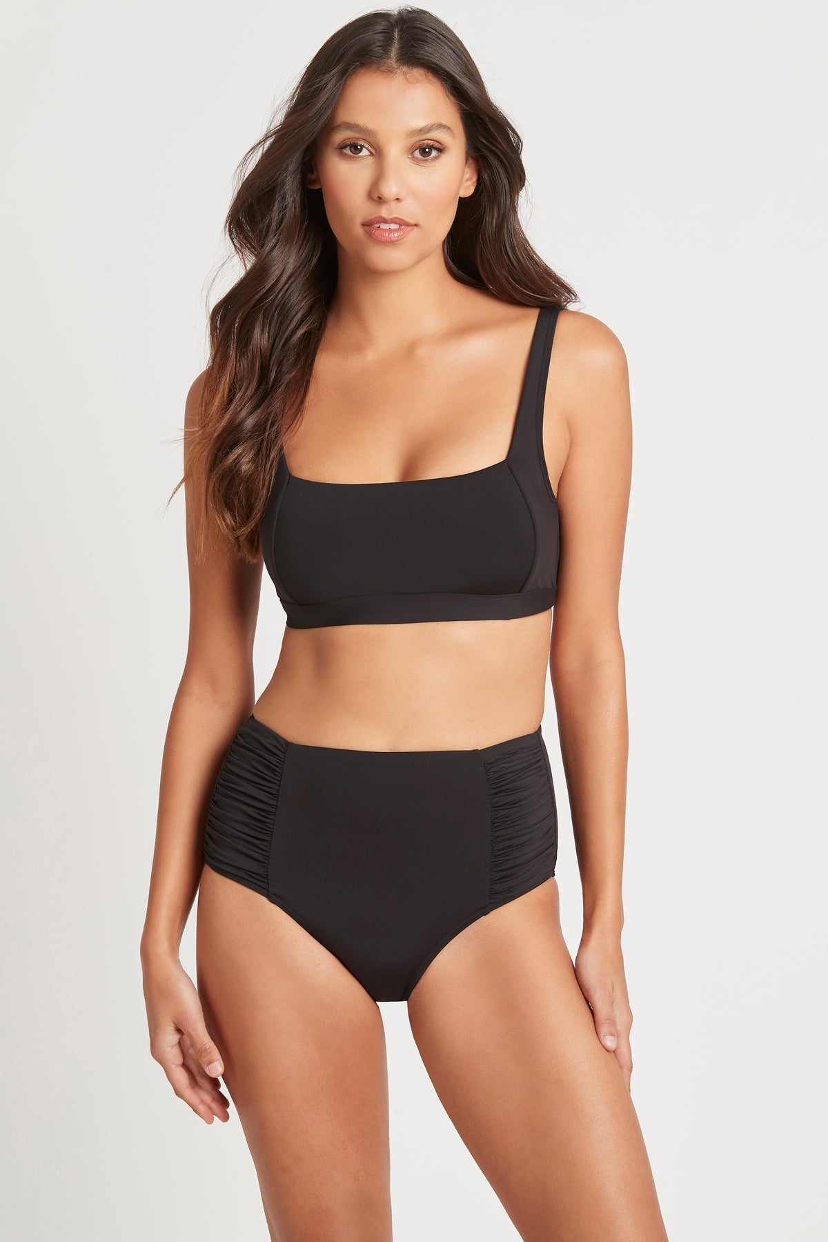 Essentials Square Neck Bra SWIM TOP SEA LEVEL 8 BLACK 