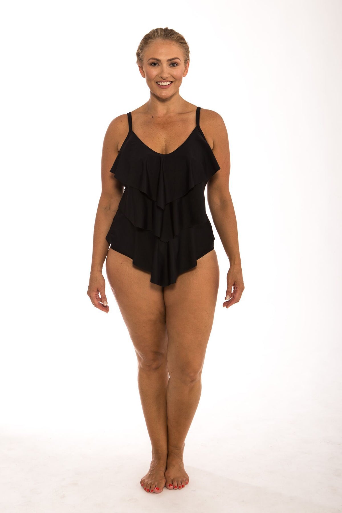 It&#39;s All About Black 3 Tier 1Pc SWIM 1PC CAPRIOSCA 10 BLACK 