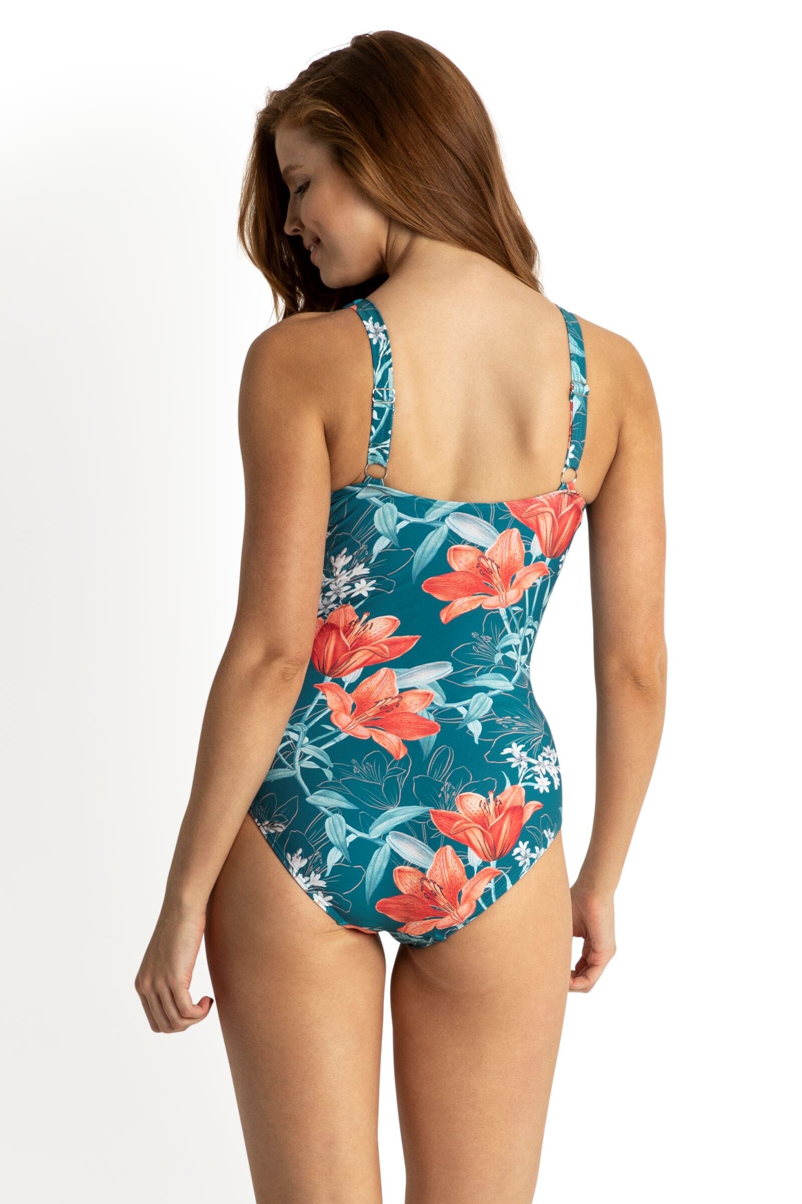 Lily Garden DD/E Mesh Frill One Piece SWIM 1PC JANTZEN 