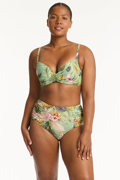 Lost Paradise Cross Front Multifit Bra Top - Noosa SwimWear Collective