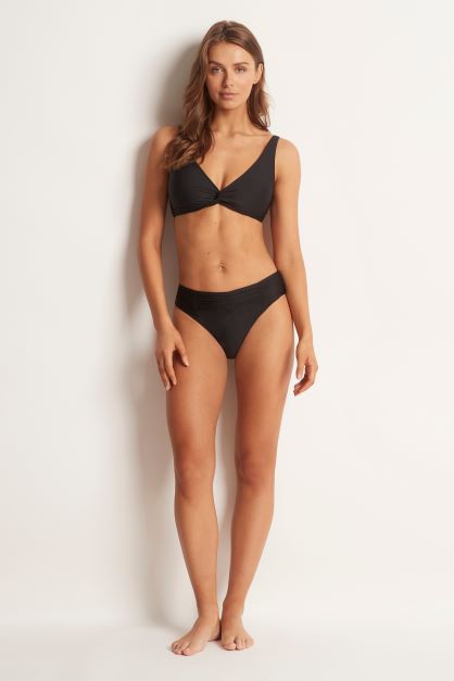 ML Multi Fit Twist Crop SWIM TOP MONTE AND LOU 8 BLACK 