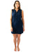 Sally Sleeveless Shirt Dress DRESS LOVE LILY XS Navy 