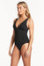 Scalloped Longline Tri One Piece SWIM 1PC SEA LEVEL 