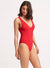 Sea Dive Deep V Neck Maillot SWIM 1PC SEAFOLLY 8 CHILLI RED 