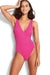 Sea Dive Deep V Neck Maillot SWIM 1PC SEAFOLLY 8 FUCHSIA ROSE 