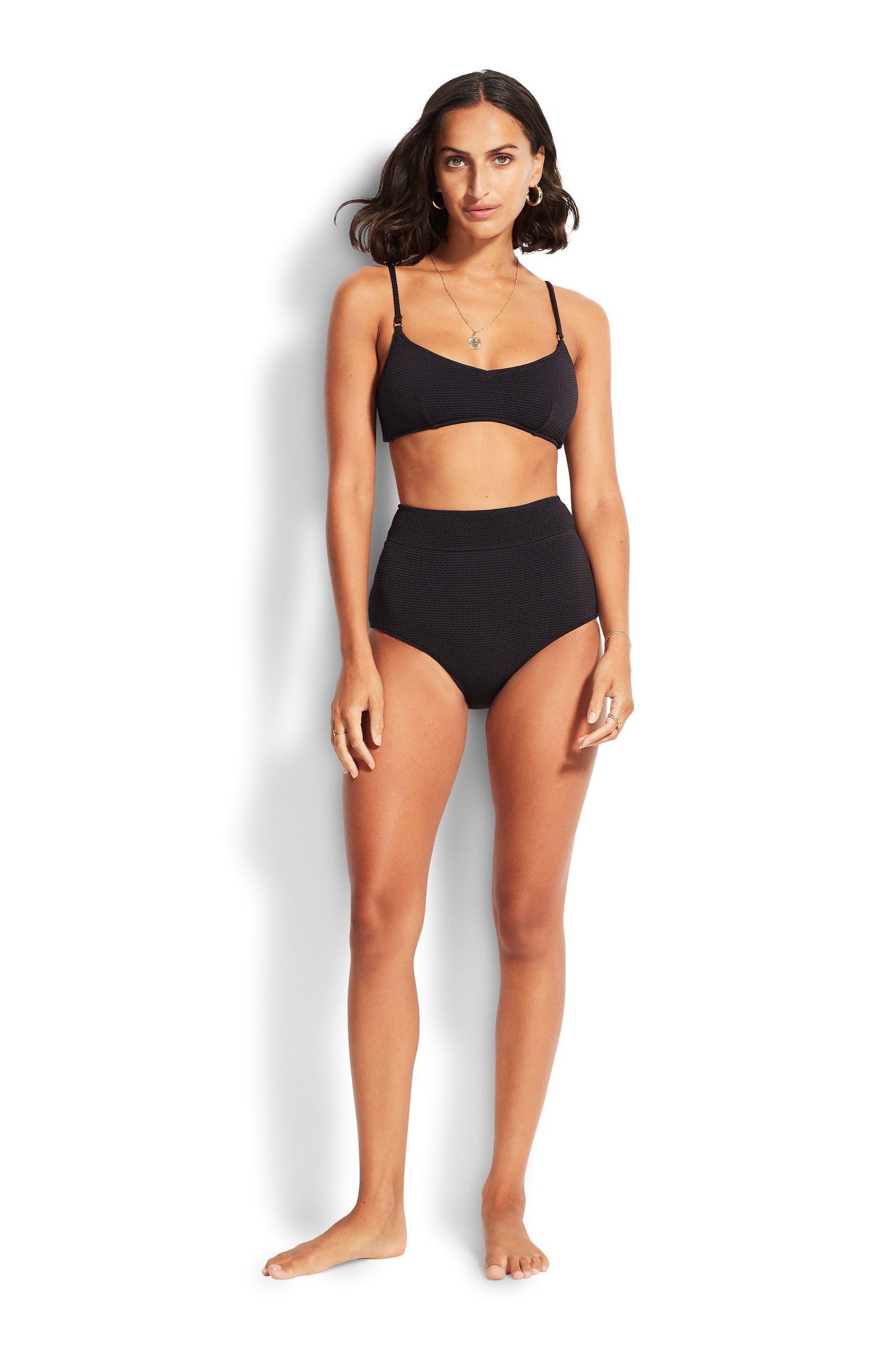 Sea Dive High Waisted Pant SWIM PANT SEAFOLLY 10 BLACK 