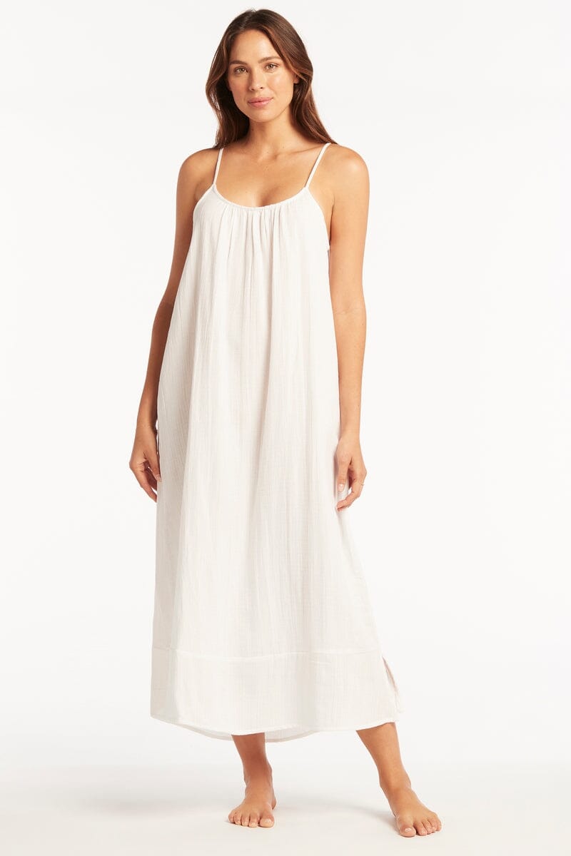 Sunset Sun Dress OVERSWIM SEA LEVEL XS WHITE 