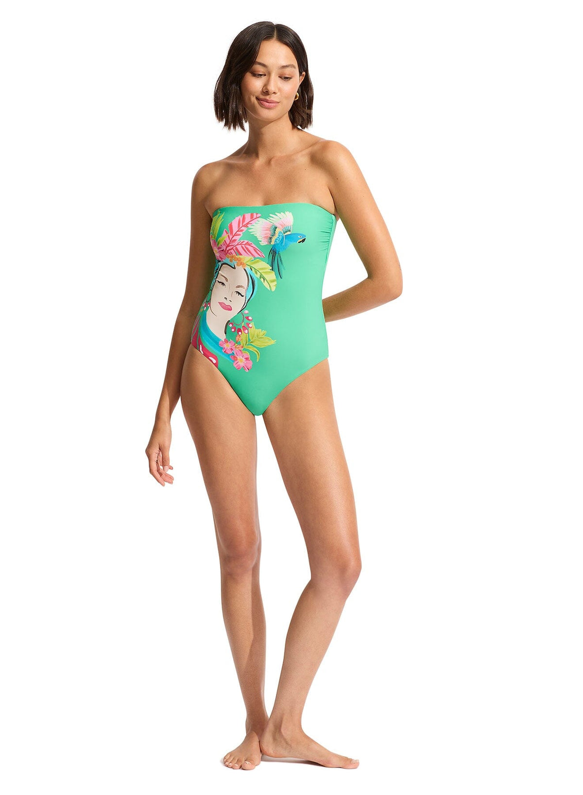 Tropica Bandeau One Piece SWIM 1PC SEAFOLLY 