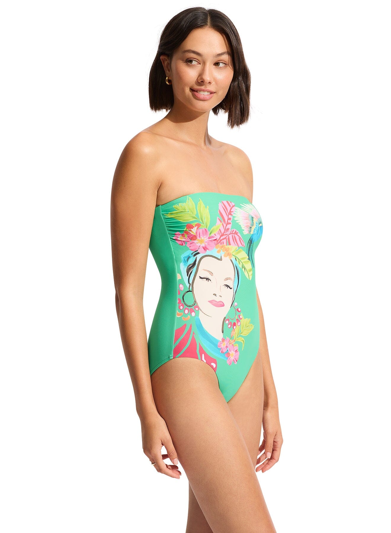 Tropica Bandeau One Piece SWIM 1PC SEAFOLLY 